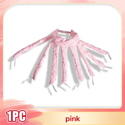 Ondulător de păr leneș Role de păr Tijă de ondulare fără căldură Caracatiță Bentita Bucle Panglică de mătase Dormit Formatori de valuri moale Bucle fără căldură