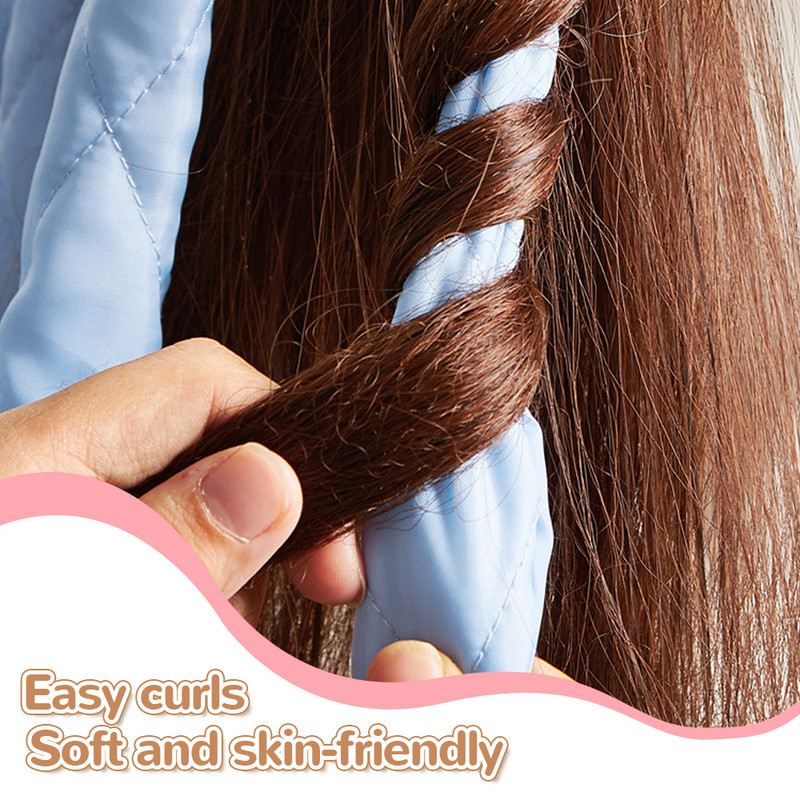 Ondulător de păr leneș Role de păr Tijă de ondulare fără căldură Caracatiță Bentita Bucle Panglică de mătase Dormit Formatori de valuri moale Bucle fără căldură
