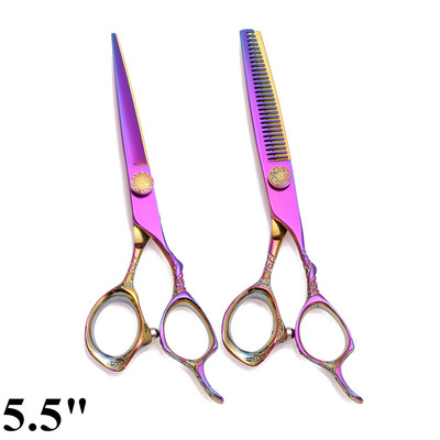 Professzionális fodrász olló 5,5" 6" Japan 440C Customize Logo Vágóolló Vékonyító Olló Haj Olló Dropshipping C9001