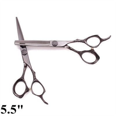 Professzionális fodrász olló 5,5" 6" Japan 440C Customize Logo Vágóolló Vékonyító Olló Haj Olló Dropshipping C9001