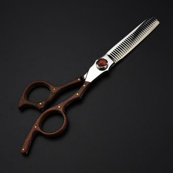 Професионална VG10 стомана 6\'\' Висококачествени ножици за коса от сандалово дърво, изтъняване на прическа, фризьорски ножици, фризьорски ножици