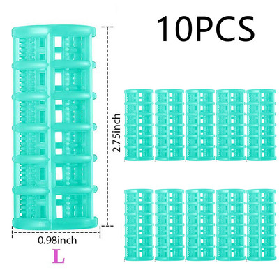 Plastični valjci za kosu od 30 komada, uvijači, valjci na kopču, samohvatajući valjci za DIY frizerski frizerski salon, frizerski brijač, 5 veličina