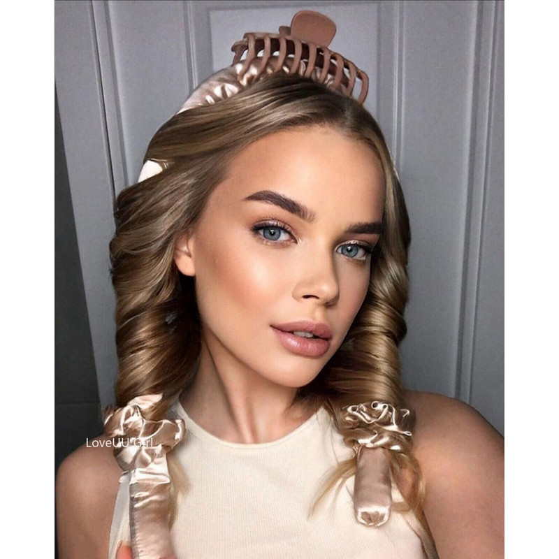 Melegítetlen hajcsavarók fürtök szépség göndör termékek bársony hajsütő vas Flexi rudak varázslatos fodrász eszközök haj kiegészítők