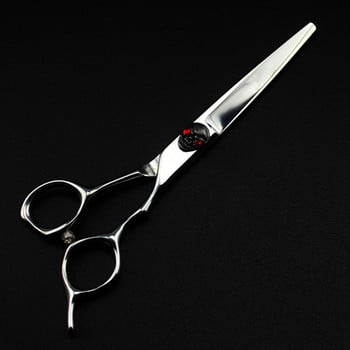 Висококачествена япония 440c стомана, червен череп, 6-инчови ножици за коса, подстригване, бръснар, makas, изтъняваща прическа, ножици, фризьорски ножици