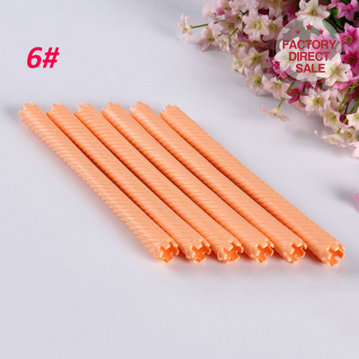 6kom/set Ekstra duga kosa Šipke za trajnu 16 cm Valjci za kosu Uvijači za dugu kosu Hladna trajna Salon Kućni DIY Wave Frizerski alat UN719