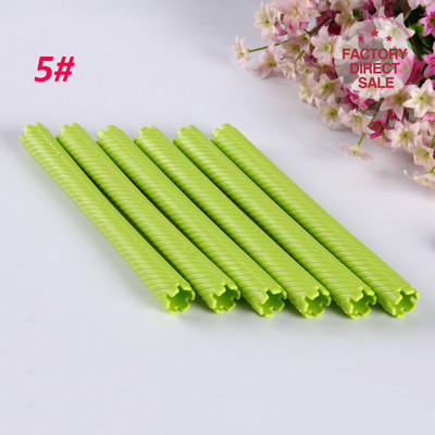 6kom/set Ekstra duga kosa Šipke za trajnu 16 cm Valjci za kosu Uvijači za dugu kosu Hladna trajna Salon Kućni DIY Wave Frizerski alat UN719