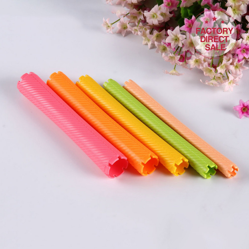 6kom/set Ekstra duga kosa Šipke za trajnu 16 cm Valjci za kosu Uvijači za dugu kosu Hladna trajna Salon Kućni DIY Wave Frizerski alat UN719