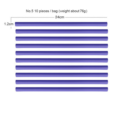 10 komada Fleksibilna šipka za uvijanje kose Uvijači za kosu Mekana pjena Bendy Twist Curls Flexi DIY valjci Alati za oblikovanje Ženski dodaci