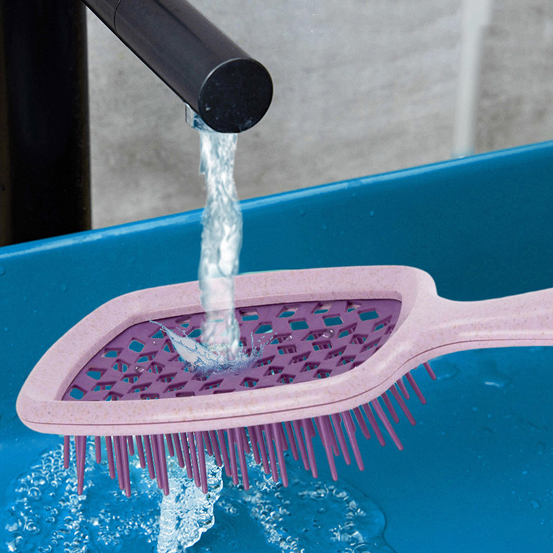 Dinți largi Pernă de aer Pieptene de păr Instrument de coafură pentru salon Perie de păr anti-statică Pieptene pentru masaj al scalpului Instrumente de coafură