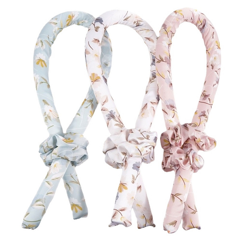 Heatless Curling Rod Heatband Sleeping Silk Curls Rollers Hair Rollers Lazy Curler Heatless Spiral Αχλάδι Flower Curling Περιποίηση μαλλιών
