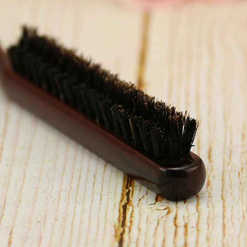 Pieptene de păr cu mâner din lemn, pufos, cu trei rânduri, piepteni cu peri de mistreț, noi pentru coafură, spate, perie de tachinare, aprovizionare pentru salon, instrument de styling