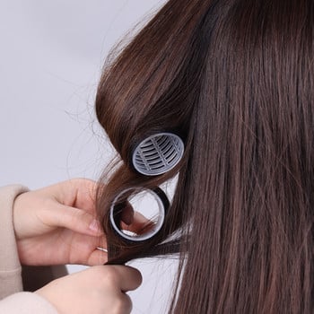 Πολλαπλών μεγεθών Μαύρα Self Grip Hair Rollers Pro Salon Hairdressing Curlers Hair Design Sticky Cling Style For DIY Hair Styling