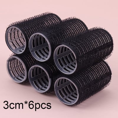 Više veličina Crni samoprihvatljivi uvijači za kosu Profesionalni salon Frizerski uvijači Dizajn kose Ljepljivi stil za DIY oblikovanje kose