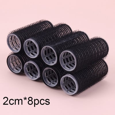 Više veličina Crni samoprihvatljivi uvijači za kosu Profesionalni salon Frizerski uvijači Dizajn kose Ljepljivi stil za DIY oblikovanje kose