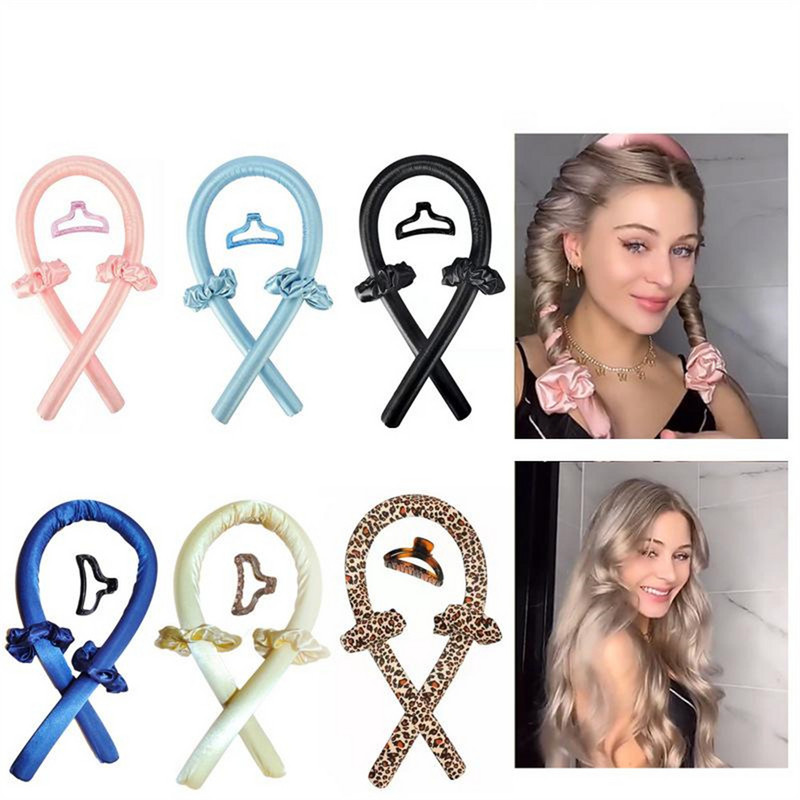 Heatless Rod για μπούκλες Headband Lazy Hair Culers Αφρός Spong Flower Curling Iron Lazy curler Set Modeling Hair Accessoire Styling