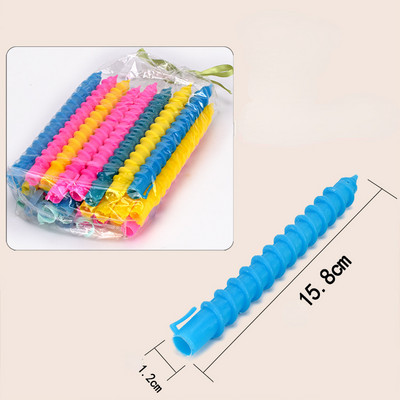 Paket plastične duge frizure Barber SalonTool Hairdressing Spiral Hair Perm Štap Wave Formers Hair Roller Hairroot Volume