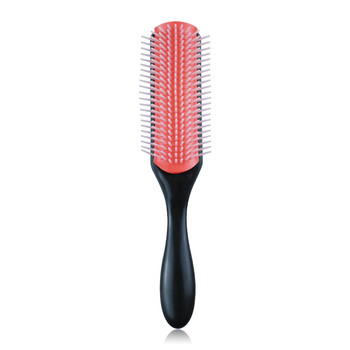 Hot Sell Denman Brush 9-редова разплитаща четка за коса Defiding Wet Curls Long Thick Hair Detangler Стайлинг четка за коса за жени