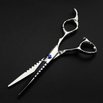 професионална япония 6cr 6 \'\' сини скъпоценни камъни ножици за подстригване бръснар makas ножици за подстригване изтъняващи ножици фризьорски ножици