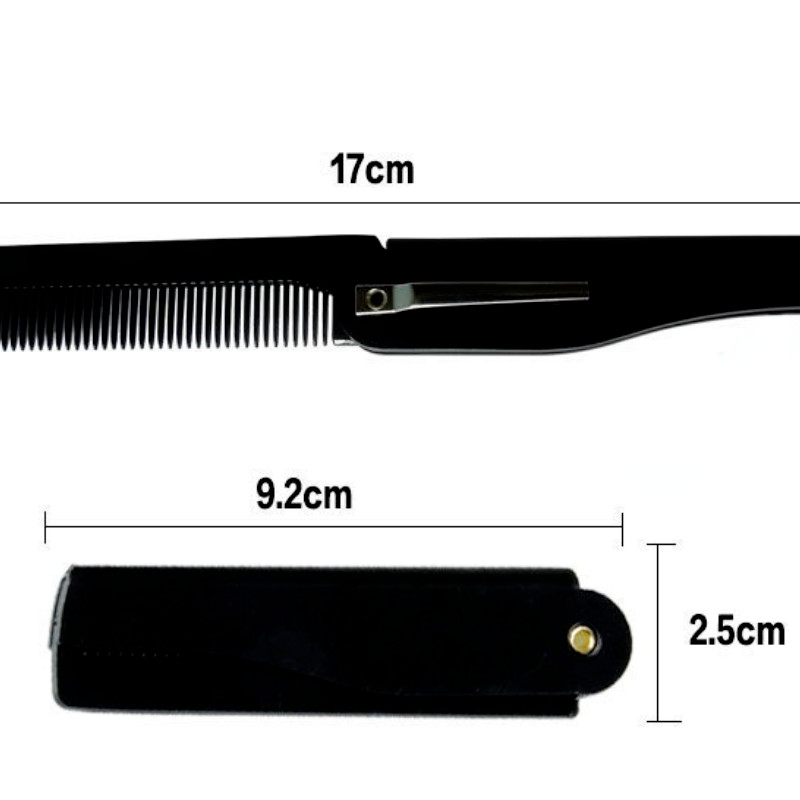 4 szín 170 x 20 x 10 mm összehajtható hajfésű zsebkapcsos hajbajusz szakállfésű hajformázó eszköz fodrászfésű