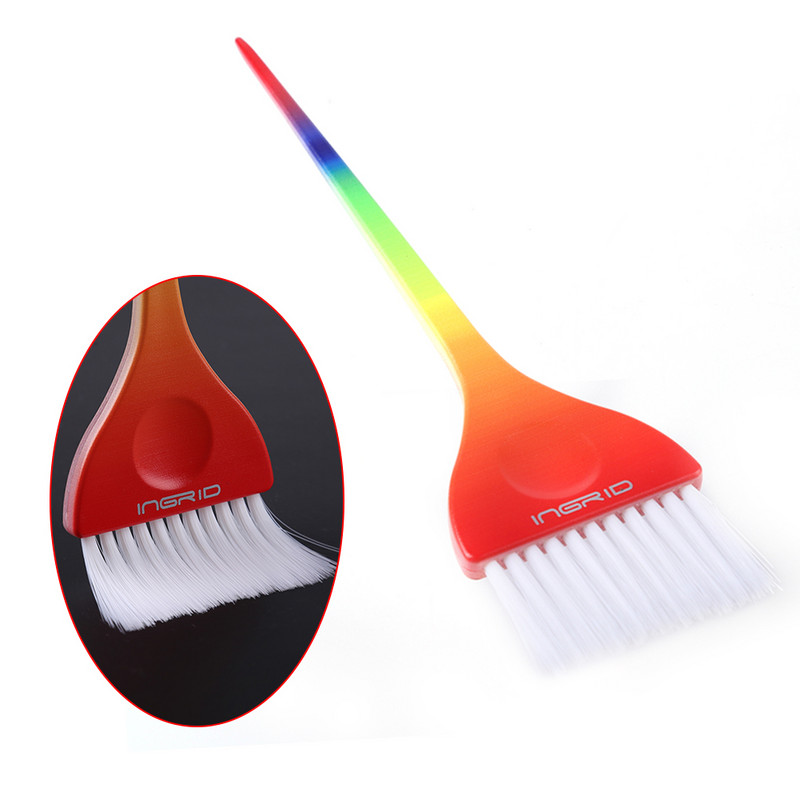 1 buc Perie pentru vopsea de păr curcubeu de culoare gradient, perie pentru vopsea pentru colorarea părului, pieptene practic, accesorii pentru coafură de salon