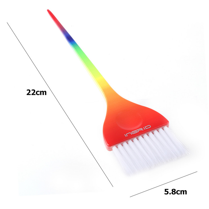 1 buc Perie pentru vopsea de păr curcubeu de culoare gradient, perie pentru vopsea pentru colorarea părului, pieptene practic, accesorii pentru coafură de salon