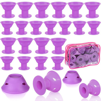 Mekani silikonski uvijači za kosu od 40 komada Čarobni uvijači za kosu s vrećicama Bez zagrijavanja Ne ozljeđuju Kosilice za kovrče Styling Djevojke Dame