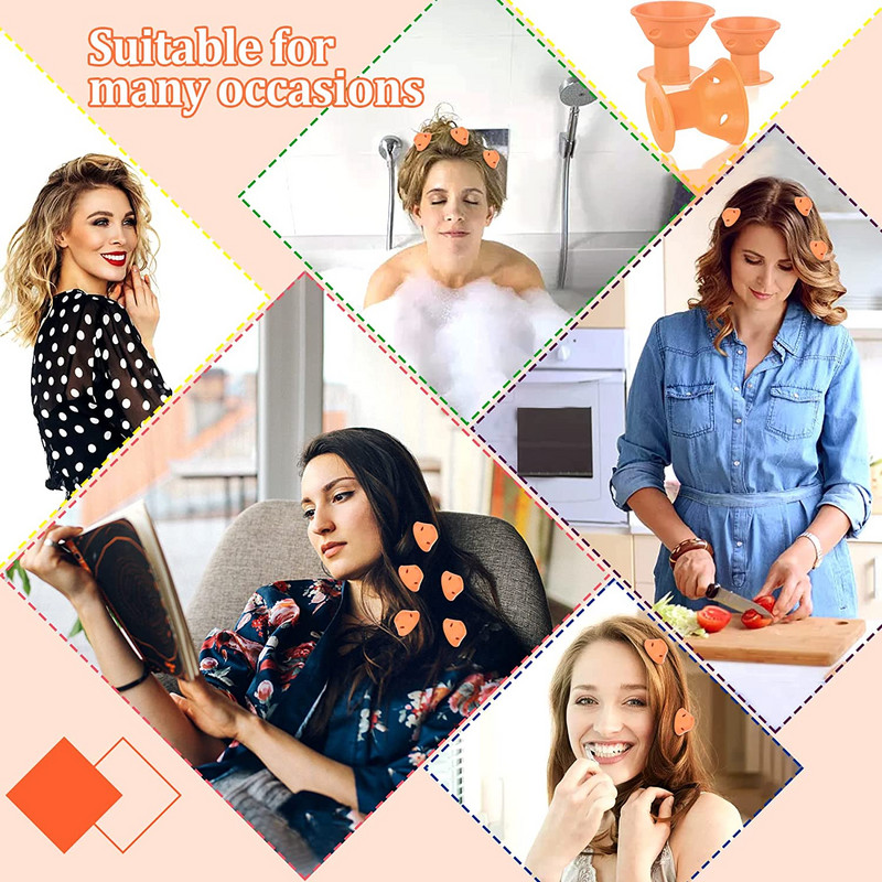 Mekani silikonski uvijači za kosu od 40 komada Čarobni uvijači za kosu s vrećicama Bez zagrijavanja Ne ozljeđuju Kosilice za kovrče Styling Djevojke Dame