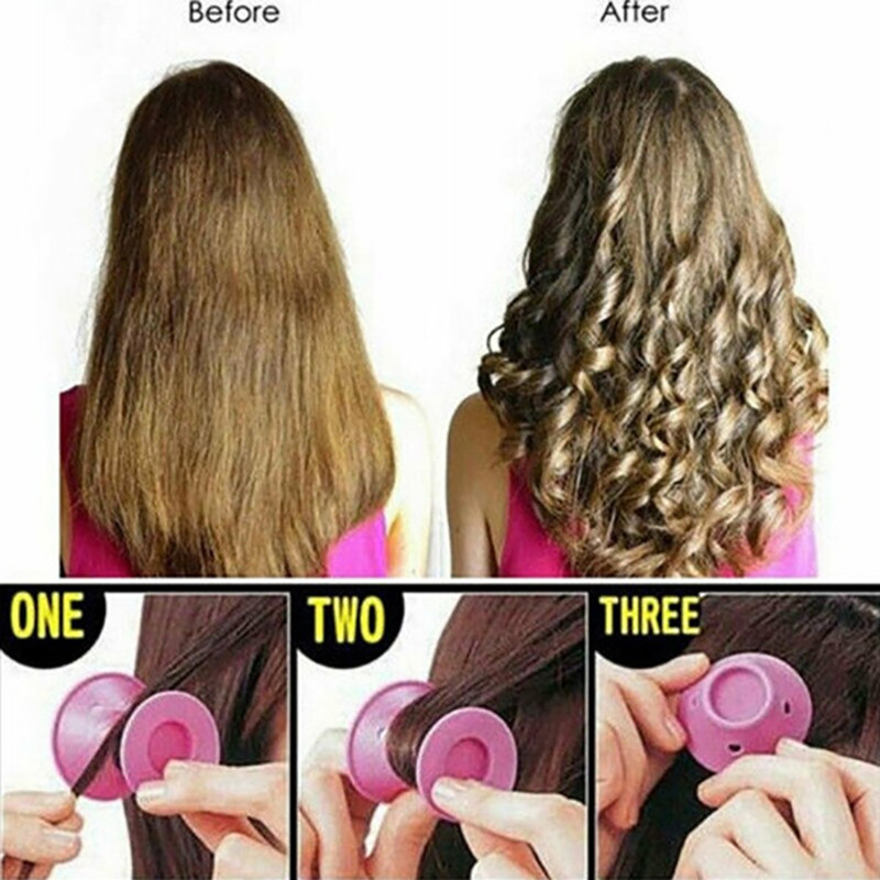 Lokšķēres Matu Ruļļi Nekarsējami Mīksts Silikona Magic Curly Hair Produkti Rullīšu ruļļi DIY Veidošanas rīki boucleur cheveux