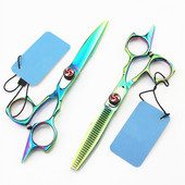 Előkelő professzionális 5,5 hüvelykes Japan 440c hajolló szalon smink Vékonyodás makas olló vágó fodrász fodrász olló