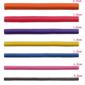 Elastīgs matu lokošanas stienis Matu ruļļi Padarīt mīkstas putas Bendy Twist cirtas DIY Rollers Veidošanas rīki 10gab (nejaušas krāsas)