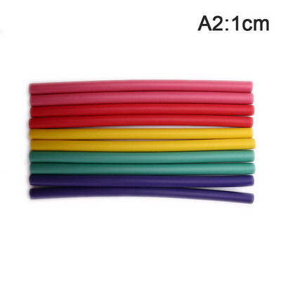 Elastīgs matu lokošanas stienis Matu ruļļi Padarīt mīkstas putas Bendy Twist cirtas DIY Rollers Veidošanas rīki 10gab (nejaušas krāsas)