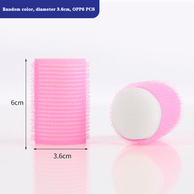 6Gb daudzizmēru krāsaini pašlīmējošie matu satvērēju rullīši Pro salons frizieru ruļļi DIY matu dizaina meitenes skaistuma veidošanas rīks
