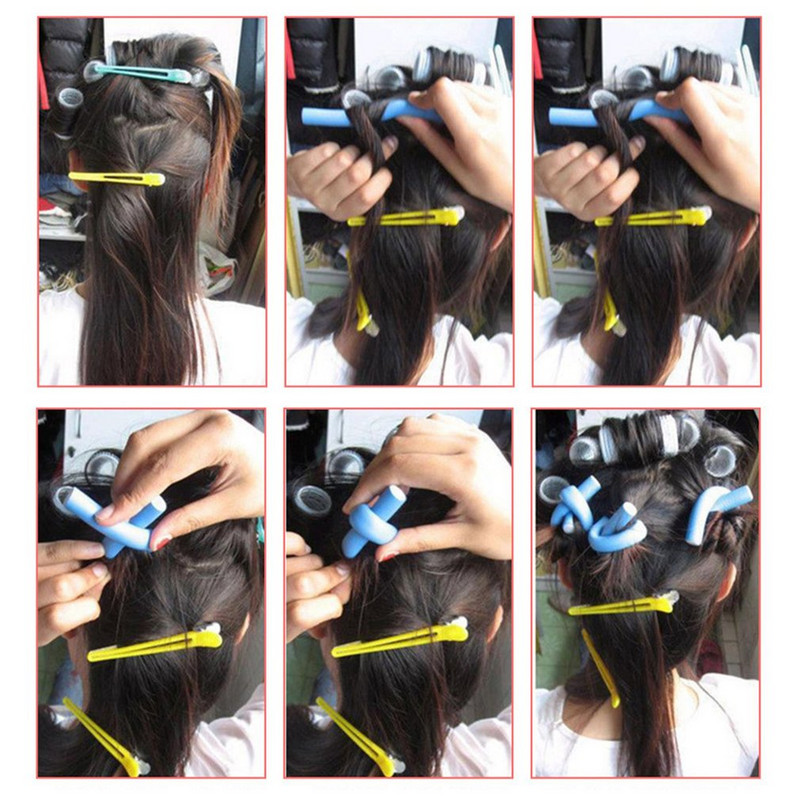 Uvijači za kosu za žene Mekani uvijači za kosu Uvijači Pearl Pamuk Meki uvijači za kosu Bagels Bendy Flexi šipke Spiral Magic Curl Perms