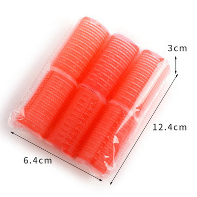 6gab 7 izmēra frizieru mājas lietošanai matu ruļļi DIY Magic lieli pašlīmējošie matu ruļļi Veidošanas rullīšu ruļļu ruļļi skaistumkopšanas rīks