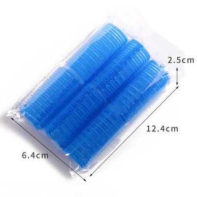 6gab 7 izmēra frizieru mājas lietošanai matu ruļļi DIY Magic lieli pašlīmējošie matu ruļļi Veidošanas rullīšu ruļļu ruļļi skaistumkopšanas rīks