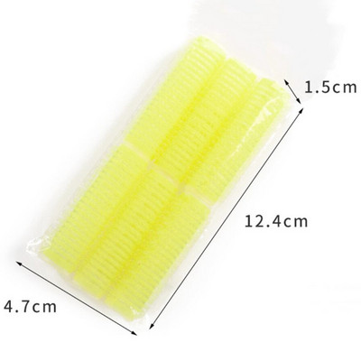 6gab 7 izmēra frizieru mājas lietošanai matu ruļļi DIY Magic lieli pašlīmējošie matu ruļļi Veidošanas rullīšu ruļļu ruļļi skaistumkopšanas rīks