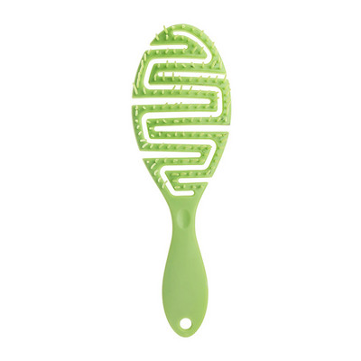 Wet Brush Pro Flex Dry, ívelt fésű, bolyhos formájú masszírozófésű, bordás göndörítő fésű, nedves hajon is használható a könnyű kibontás érdekében