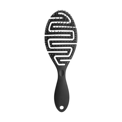 Wet Brush Pro Flex Dry, ívelt fésű, bolyhos formájú masszírozófésű, bordás göndörítő fésű, nedves hajon is használható a könnyű kibontás érdekében
