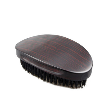 Нов мъж Четина от глиган 360 Wave Wood Beard Brush Face Massage Facial Hair Cleaning Brush for Men\'s Mustache Sharing Brush