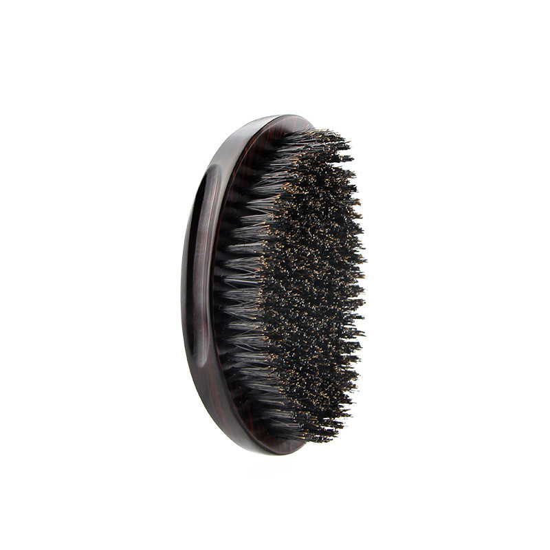 Uus meessoost metssiga harjastega 360 Wave puidust habemehari näomassaaži näokarvade puhastushari meeste vuntside raseerimishari