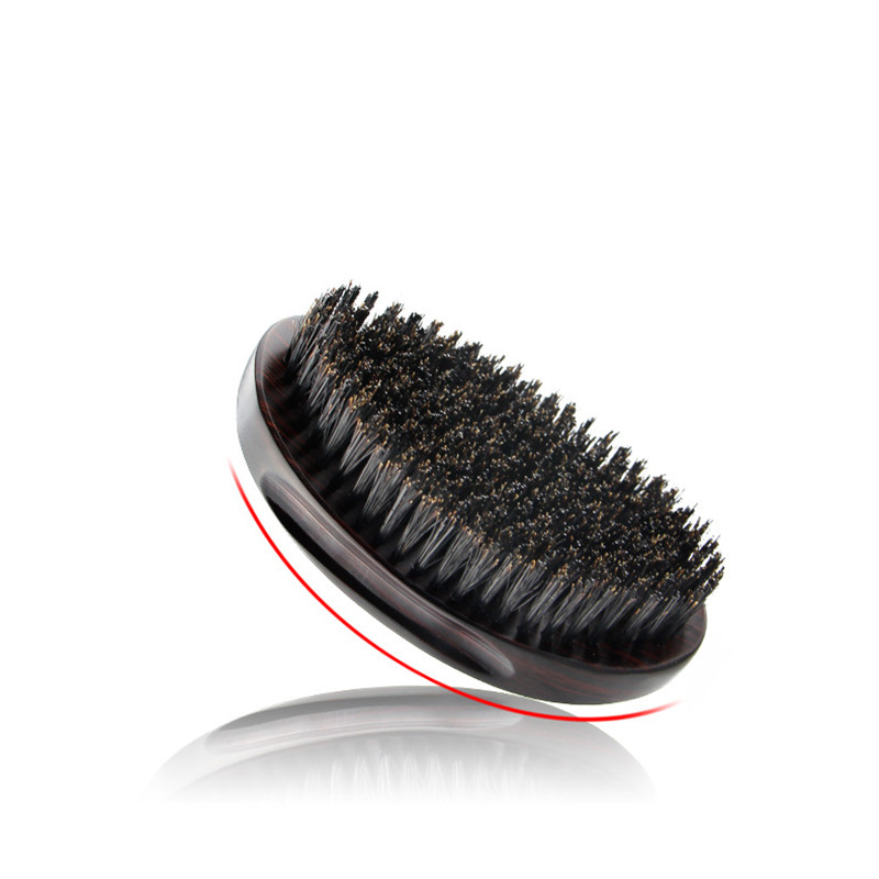 Uus meessoost metssiga harjastega 360 Wave puidust habemehari näomassaaži näokarvade puhastushari meeste vuntside raseerimishari