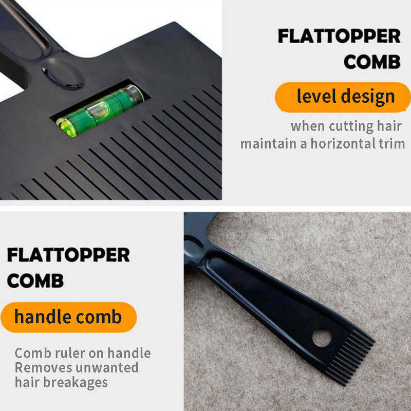 Férfi lapos felső útmutató Fésűs hajvágás vágógép fésű fodrászat frizura eszköz hajvágó eszköz szalon fodrász kellékek kiegészítők