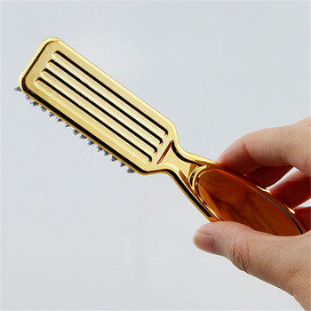 Пластмасова дръжка Фризьорска мека четка за почистване на коса Бръснарски прах за шия Гребен за премахване на счупена коса Инструменти за оформяне на косата Гребен