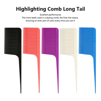 Επάγγελμα βαφής μαλλιών Comb Weave Comb Tail Pro-hair Coloring Highlighting Comb Weaving Βούρτσα μαλλιών κοπής για κομμωτική