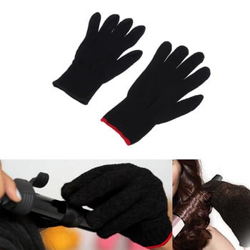 1 чифт преса за коса Термични ръкавици за къдрене Кърлинг Фризьорски Топлоустойчиви ръкавици за пръсти Грижа за косата Инструменти за оформяне