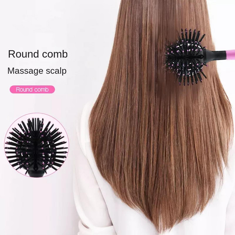 ÚJ Hot Japan 3D Bomb Curl Hajkefe Ball Styling Gömb alakú Masszázs Fésű Detangling Hőálló Hajfésű