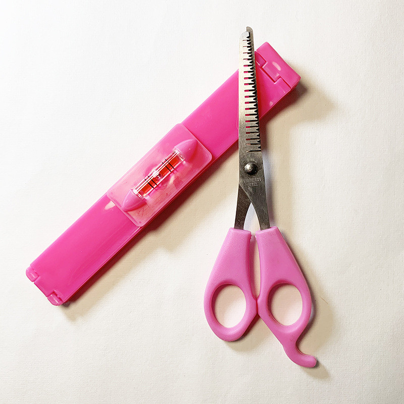 2db/tétel DIY új női hajvágó hajvágó rojtos vágóeszközök Vágóolló vonalzóval frufru metszőkészlet fodrászat fodrász eszközök