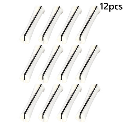 12kom profesionalnih štapića za trajnu kosu, kratkih štapića s hladnim valovima, plastičnih štapića za trajnu, valjci za uvijanje kose, uvijači s čeličnim češljem