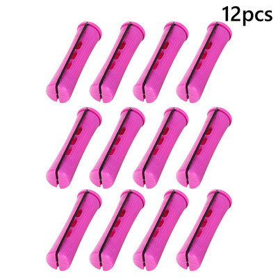 12kom profesionalnih štapića za trajnu kosu, kratkih štapića s hladnim valovima, plastičnih štapića za trajnu, valjci za uvijanje kose, uvijači s čeličnim češljem