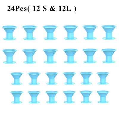 14.02.2024 Mīkstas gumijas Silikona Nekarsējams matu ruļļi Twist matu rullīši Skavas nesāp matus lokas veidošanas rīki DIY Girl Lady